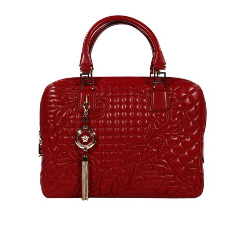 red versace bag